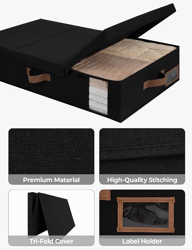 StorageWorks 2-Pack Large Under Bed Storage Bins - Image 4