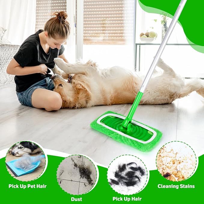 6 Pack Reusable Microfiber Mop Pads Compatible - Image 6