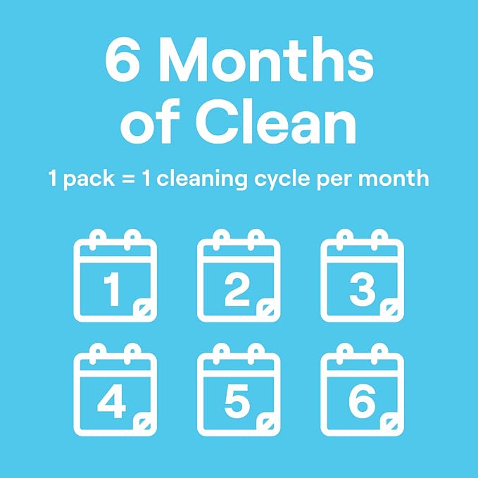 Seventh Generation Dishwasher Cleaning Packs 6 Count Free & Clear Removes - Image 4