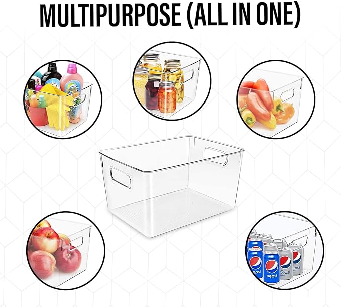Clear Plastic Storage Bins - Image 5