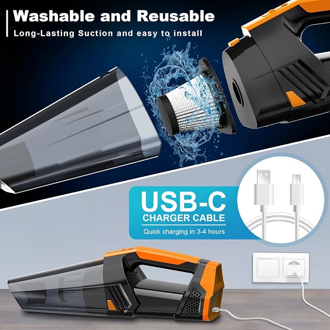 Handheld Vacuum Cordless Car Vacuum Portable - Image 2
