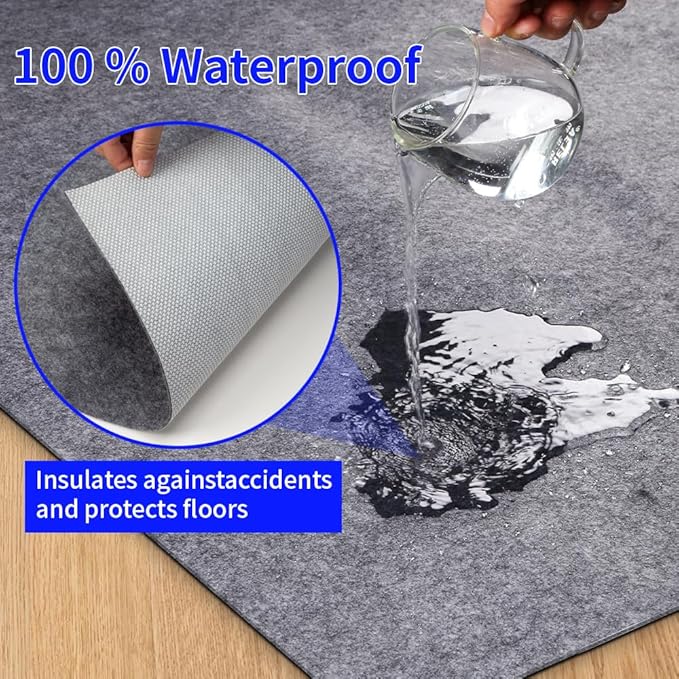 100% Waterproof Non-Slip 1/4” Extra Thick 5x7 ft Rug Pad - Image 6