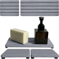 Set of 3 Diatomite Hand Soap Holder, Water Absorbing Stone Tray by Unknown