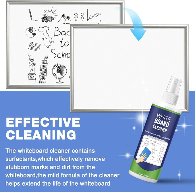 24 Pack Non-toxic Whiteboard Cleaner 8.5fl oz Dry Erase Board Cleaner - Image 4