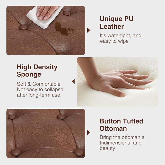 Storage Ottoman Bench, 51-Inch Large Storage Bench - Image 5