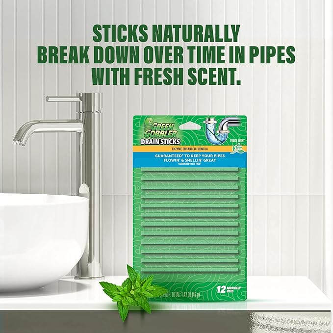 Green Gobbler Drain Cleaner and Deodorizer Sticks - Image 6