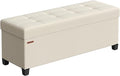 SONGMICS Storage Ottoman Bench, Foldable Foot Rest by SONGMICSbySONGMICSHOME