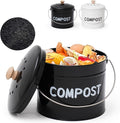 Compost Bin for Kitchen Counter, 1 Gallon Compost Bucket by CANDCO