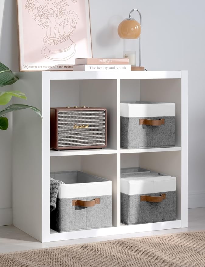 StorageWorks Storage Baskets for Shelves, Foldable Fabric Closet Storage Bins - Image 6