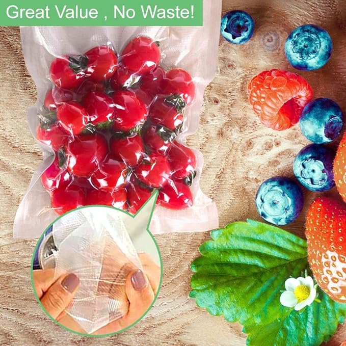 O2frepak 400 Quart Size 8" x 12" Vacuum Sealer Bags - Image 5