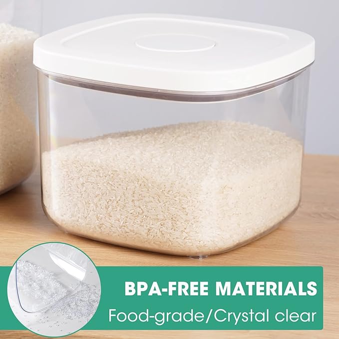 Airtight Rice Container 10 Lbs, Dry Food Holder - Image 6