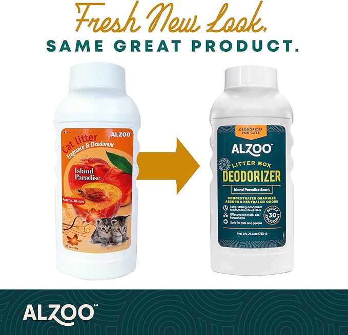 ALZOO Cat Litter Deodorizer, Concentrated Granules Absorb & Help Neutralize - Image 2