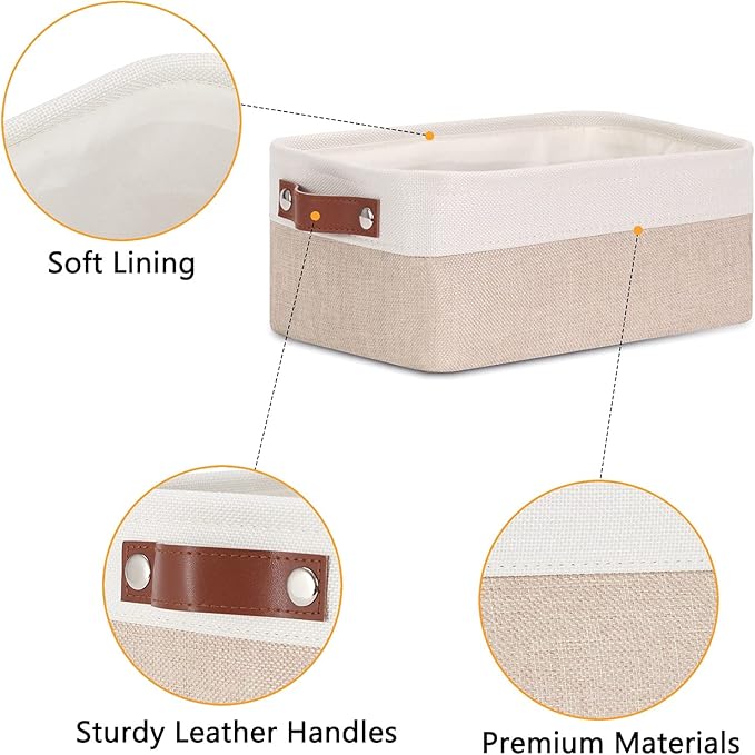 DULLEMELO Small Storage Bins, Storage Baskets - Image 3