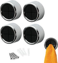 S&T INC. Round Adhesive Push Towel Hooks by STINC