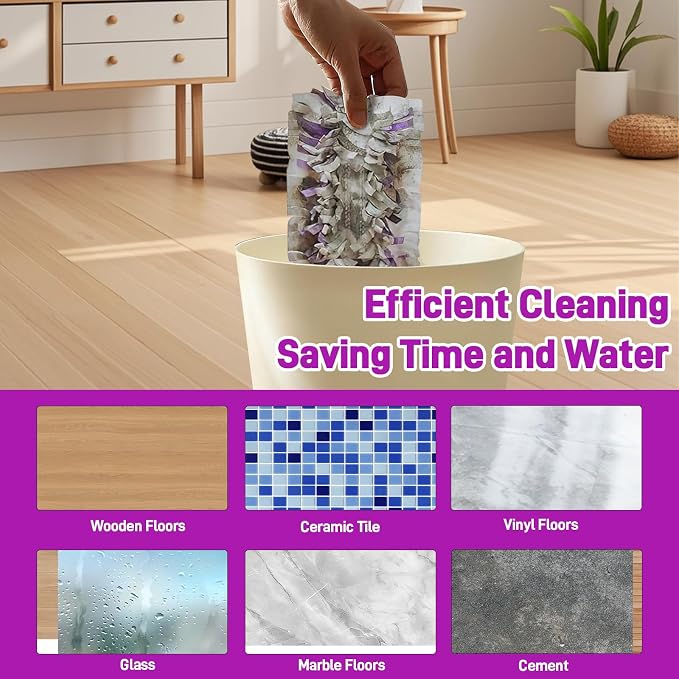 20-Pack Disposable Microfiber Power Mop Pad Refills Compatible - Image 6
