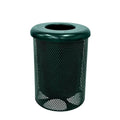 Coated Outdoor Furniture 32-Gallon Heavy-Duty Punched Steel Round Trash by CoatedOutdoorFurniture