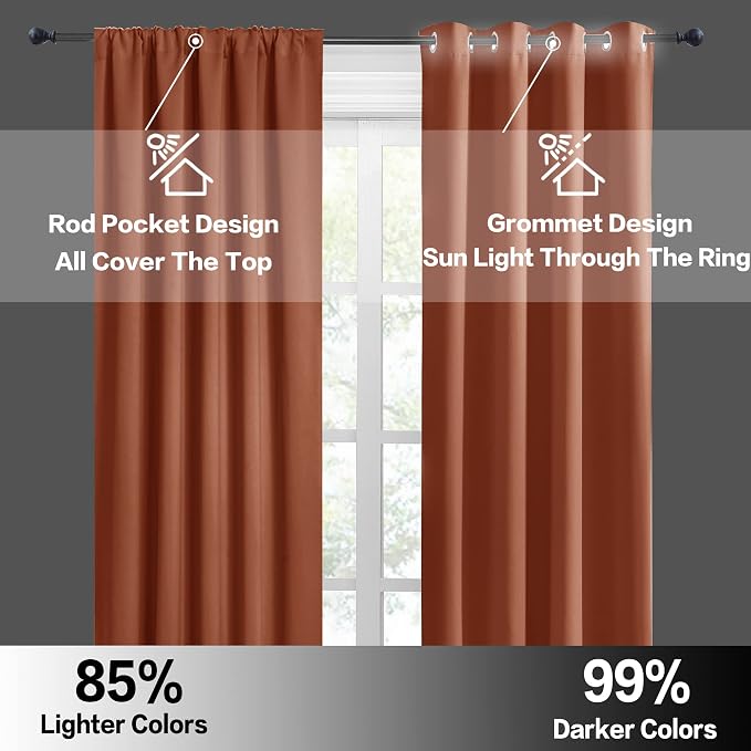 RYB HOME Blackout Curtains for RV Camper Windows, Privacy Thermal Insulating - Image 6