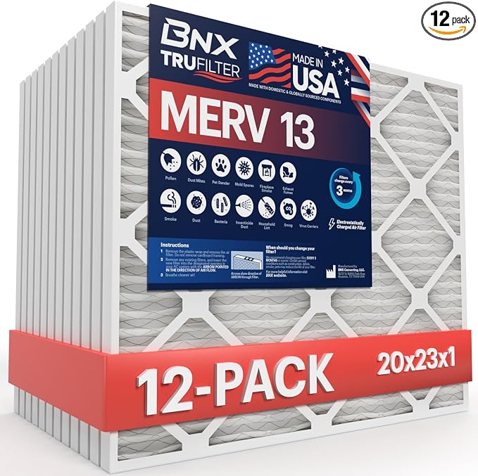 BNX TruFilter 20x23x1 Air Filter MERV 13 by BNX
