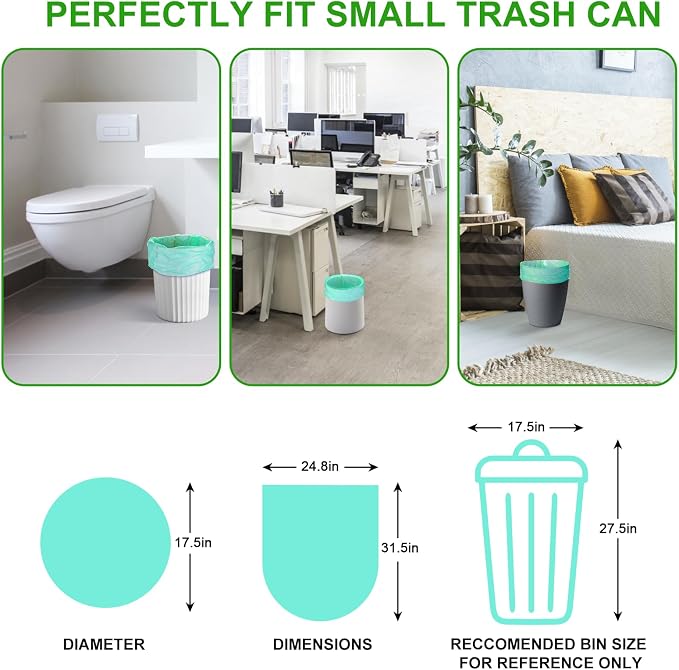 Biodegradable Trash Bags 13 Gallon Tall Kitchen - Image 2