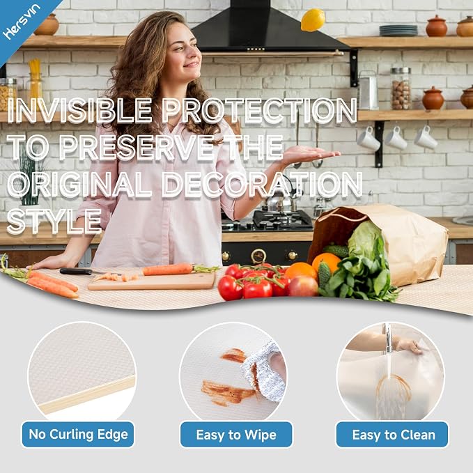 Shelf Liners Drawer Liner for Kitchen Cabinets Non-Adhesive Non Slip, - Image 5