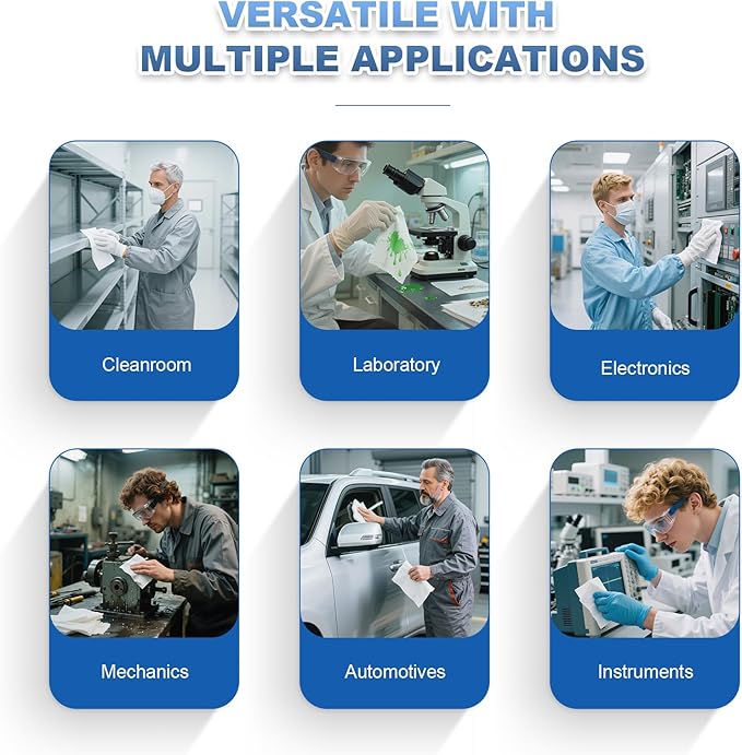 Cleanroom Wipes 4"x4" Lint Free Wipes - Image 8