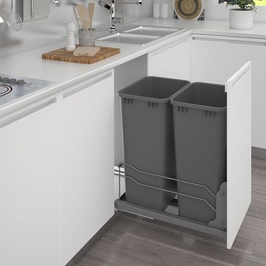 Rev-A-Shelf Pullout Dual Trash Cans - Image 3