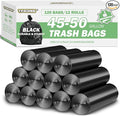 45-50 Gallon Black Trash Bags 120 Count by TFORING%C2%AE