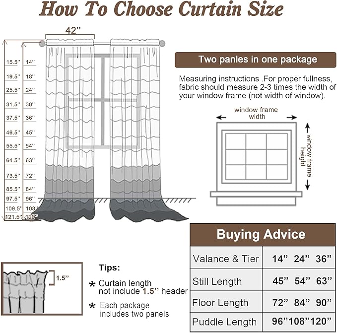 Chyhomenyc Sage Green Sheer Curtains 78 Inches Long 2 Panels Set - Image 2