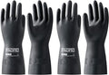 PACIFIC PPE 2 Pairs Chemical Resistant Gloves, Heavy Duty Industrial Rubber by PACIFICPPE