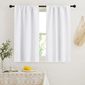RYB HOME Short Curtains 45 inch 2 Panels Set, Room Darkening Small Window by RYBHOME