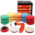 SPTA Drill Polishing Pads Kit, Wool Pads, Backing Plate by SPTA