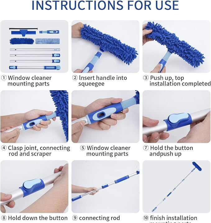 LOMIDA Professional Window Squeegee Kit - Image 3