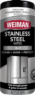 Weiman Stainless Steel Cleaner, Removes Dirt, and Grease, No Streaks or Residue by Weiman