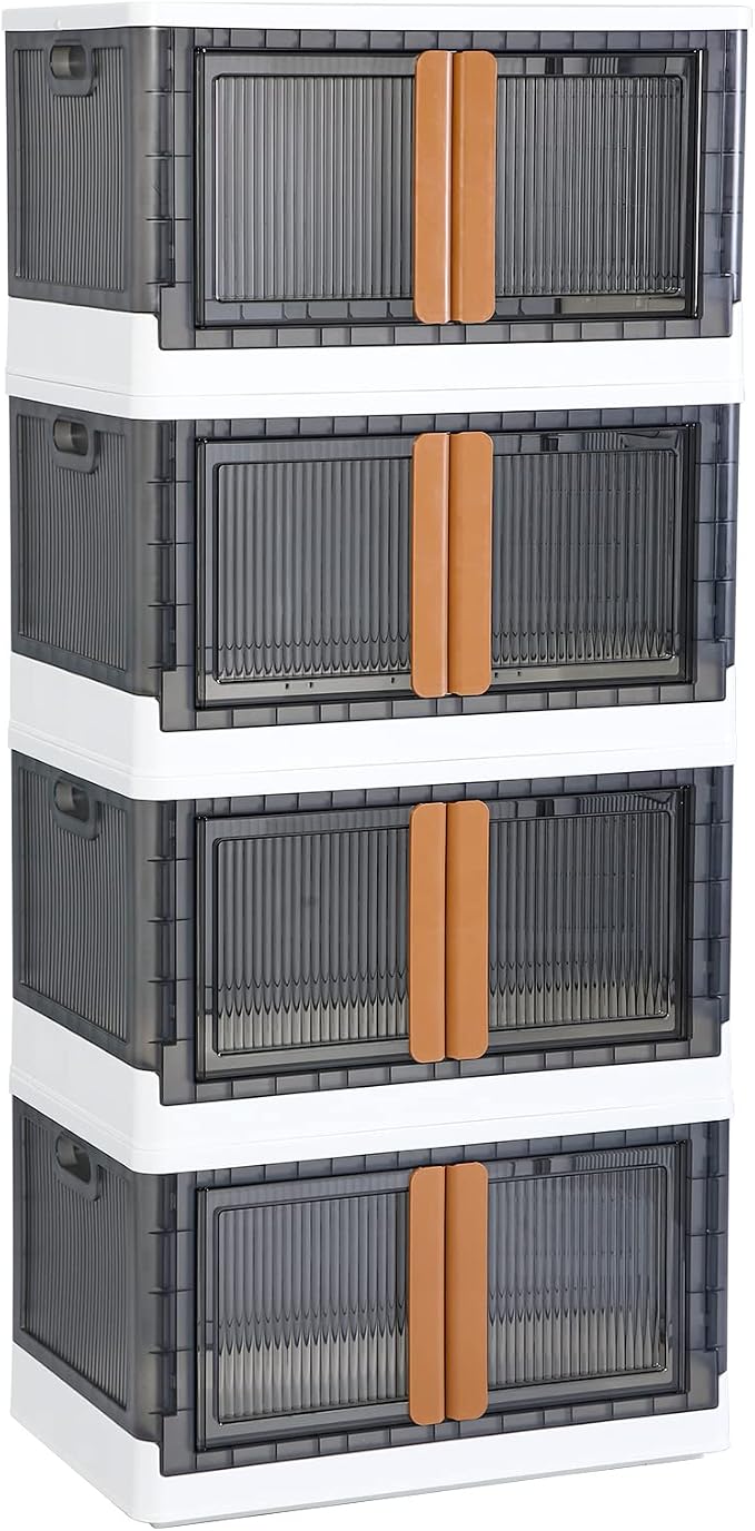 HAIXIN Plastic Storage Containers, Stackable Closet Organizers and Storage - Image 7