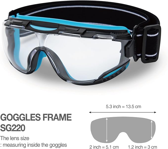 DEX FIT Protective Safety Goggles SG220; Anti Fog & Scratch, Z87 Eye Protection - Image 5