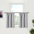 BGment Light Grey Blackout Curtains 30 Inches Long by BGment