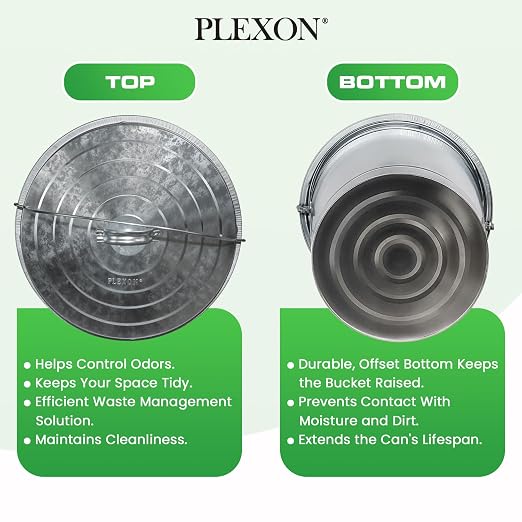 Plexon 10 Gallon Trash Can - Image 4