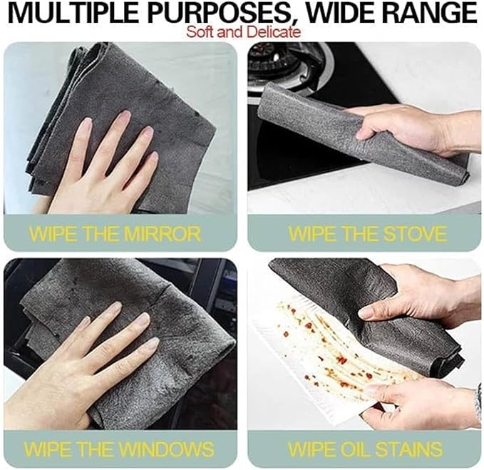 2023 New Thickened Magic Cleaning Cloth, Reusable Thicken Magic Fiber - Image 4