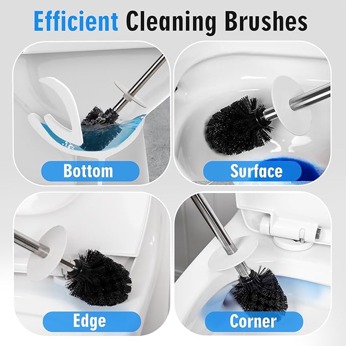 Ceramic Toilet Brush & Holder Set - Image 3
