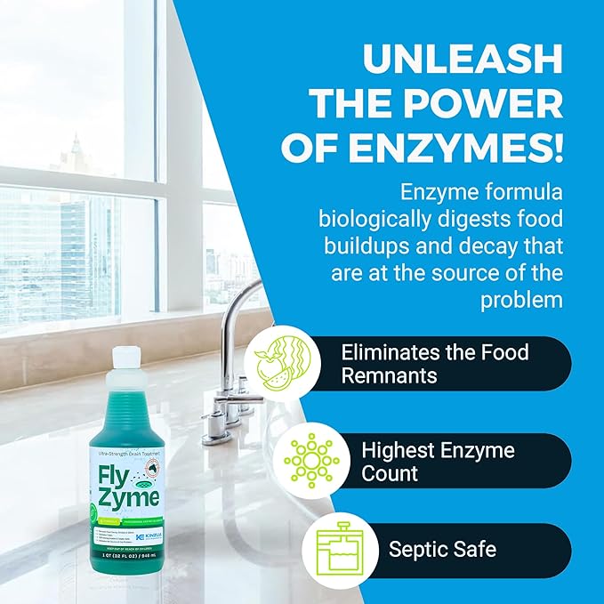 Kinzua Environmental Fly-Zyme, Highly Concentrated Enzyme Drain Cleaner - Image 5