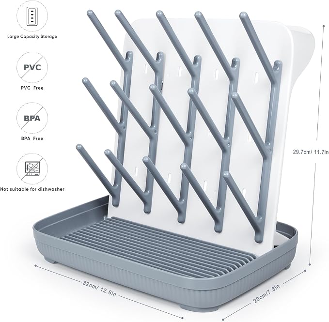 Termichy Baby Bottle Drying Rack: Vertical Bottle Dryer Rack Holder - Image 5