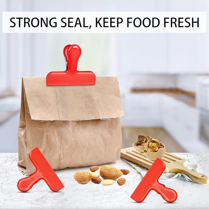 Bag Clips Heavy Duty Stainless Steel Chip Clips, Food Bags Clamp Great - Image 5