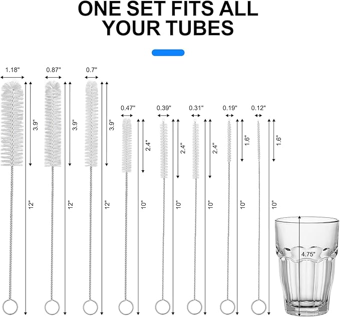 8 Pack Straw Brush Cleaner - Image 2