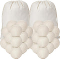 Roowest 46 Pcs Wool Dryer Balls Set Reusable Laundry Wool Balls by Roowest