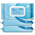 WhyWorry Flushable Wipes for Adults, Extra Large 8"x10" Butt Wipes for Toilet & by WHYWORRY