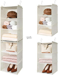 GRANNY SAYS 6-Shelf Hanging Closet Shelves, Separable to 2 Pack 3-Shelf Closet by GRANNYSAYS
