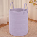 Large Woven Laundry Basket Hamper, 60L Cotton Rope Storage Bin by JMvicyroam