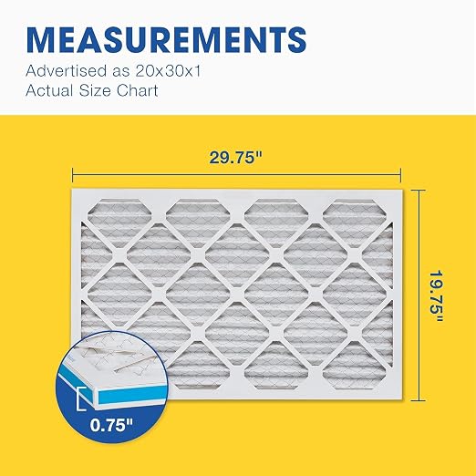 Aerostar 20x30x1 MERV 13 Air Filter, 4 Pack Set of HVAC Furnace Filters - Image 5