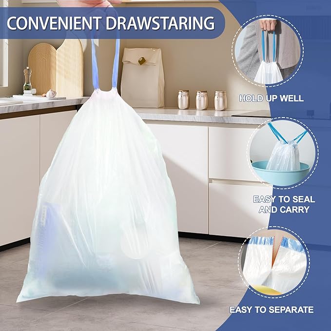 15 Gallon Trash Bags with Drawstring - Image 7