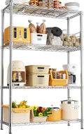 Storage Shelves, 4-Tier Adjustable Metal Industrial Utility Shelf Rack by Unknown